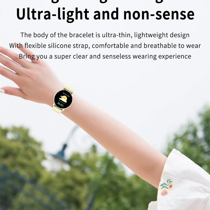 LIGE Smart Watch Women Men Full Touch Screen