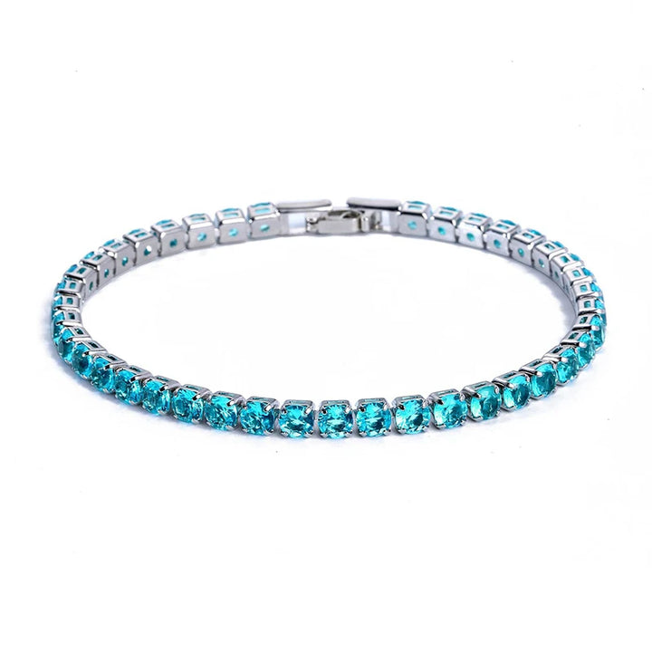 Luxury Hiphop Iced Out 4mm Cubic Zirconia Crystal Bracelets