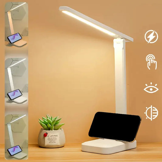 Aufladbare LED-Nachttischlampe – Touch & dimmbar