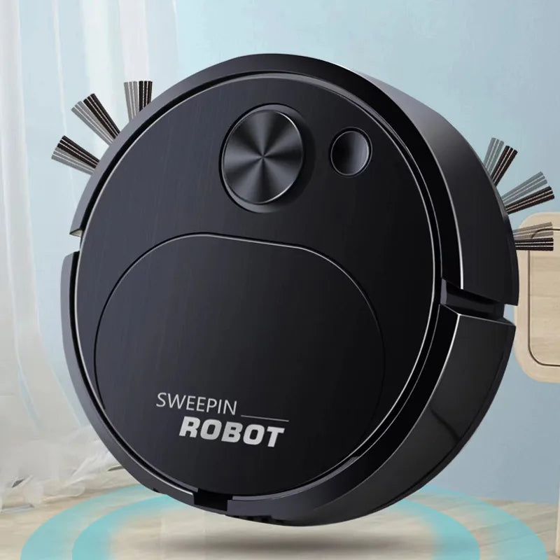 Kompakter 3-in-1 Mini-Reinigungsroboter – Saugen, Kehren & Wischen