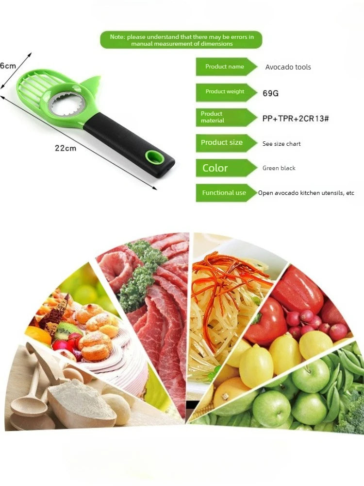 Avocado Knife Gadget Stainless Steel Cutter Kitchen Gadgets Fruit Cutting Artifact All for Kitchen and Home Dragon Fruit Slices
