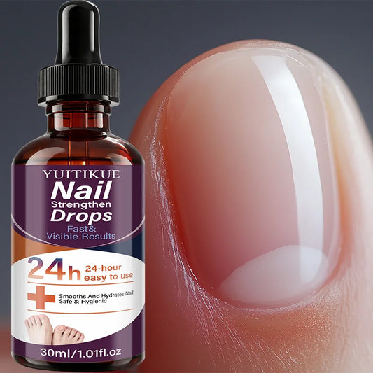 YUITIKUE Nail Strengthen Drops 24H Fast Repair Nourishing Treatment for Damaged Brittle Nails Care
