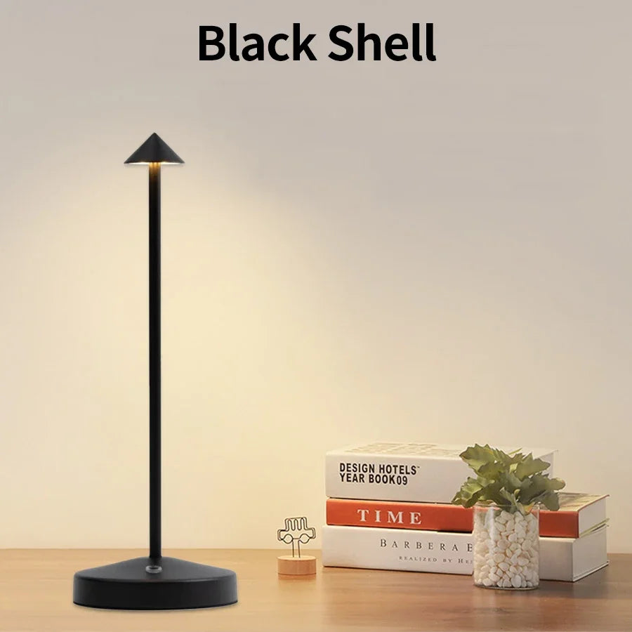 Kabellose LED-Tischlampe aus Aluminium – Touch & dimmbar