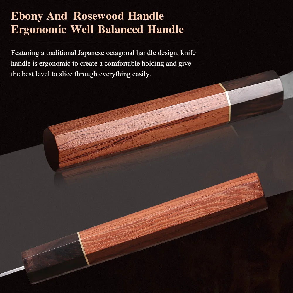 MOSTODOZO 8.2-inch Chef Knife Damascus Steel Professional Kitchen Knives Meat Slicing Cleaver Japanese Handmade Cooking Tools