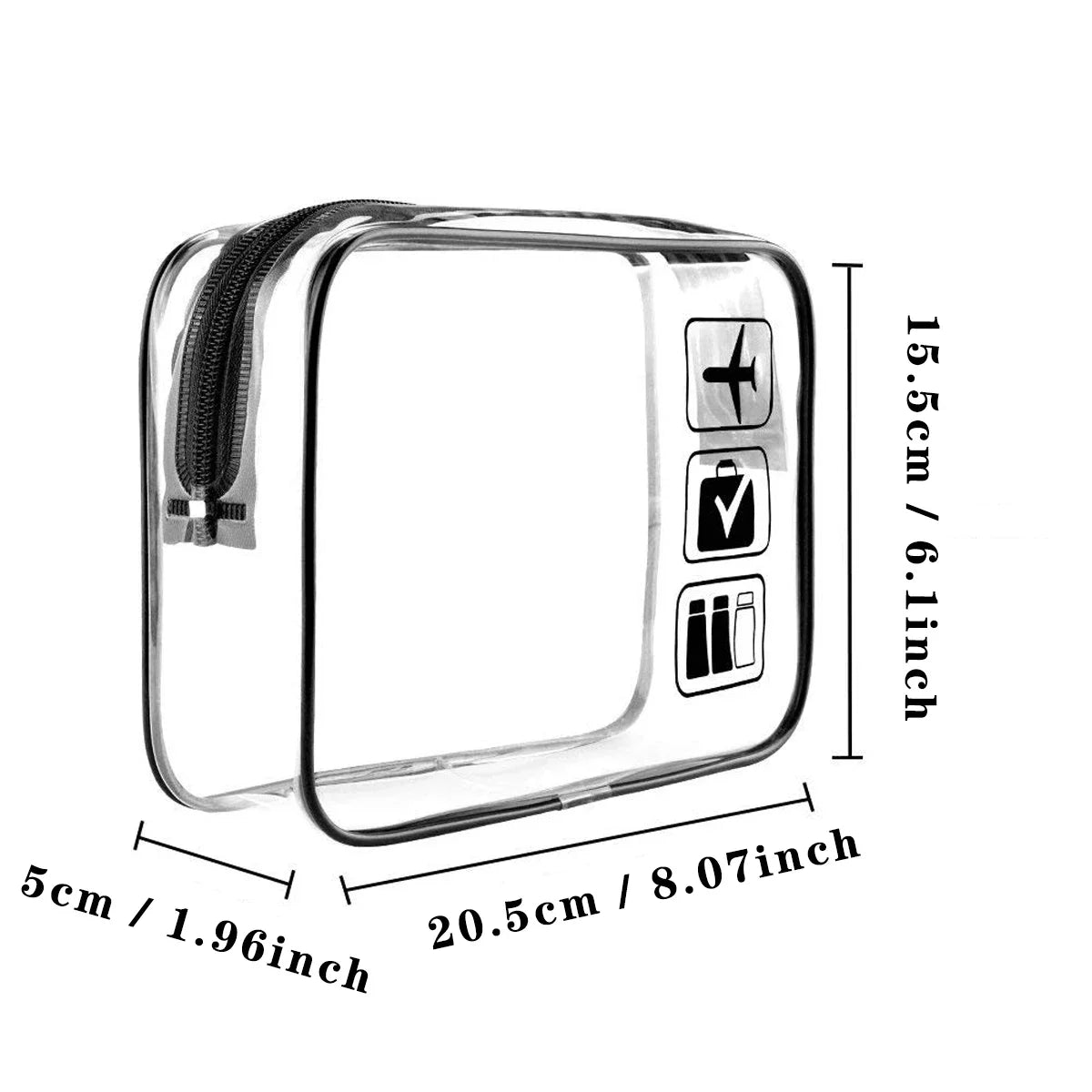 Transparente wasserdichte Kosmetiktasche