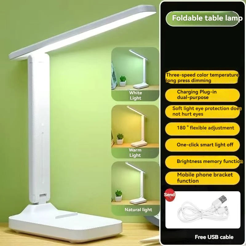 Aufladbare LED-Nachttischlampe – Touch & dimmbar