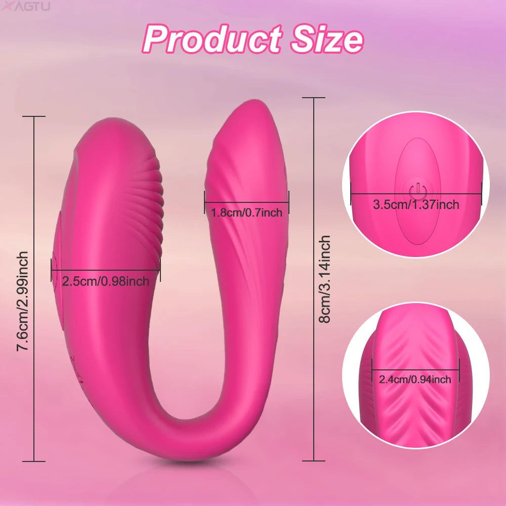 Wireless APP Couples Vibrator Clitoris Stimulator for Women Female G-Spot Vagina Vibrating Massager Wearable Sex Toy Adult Goods