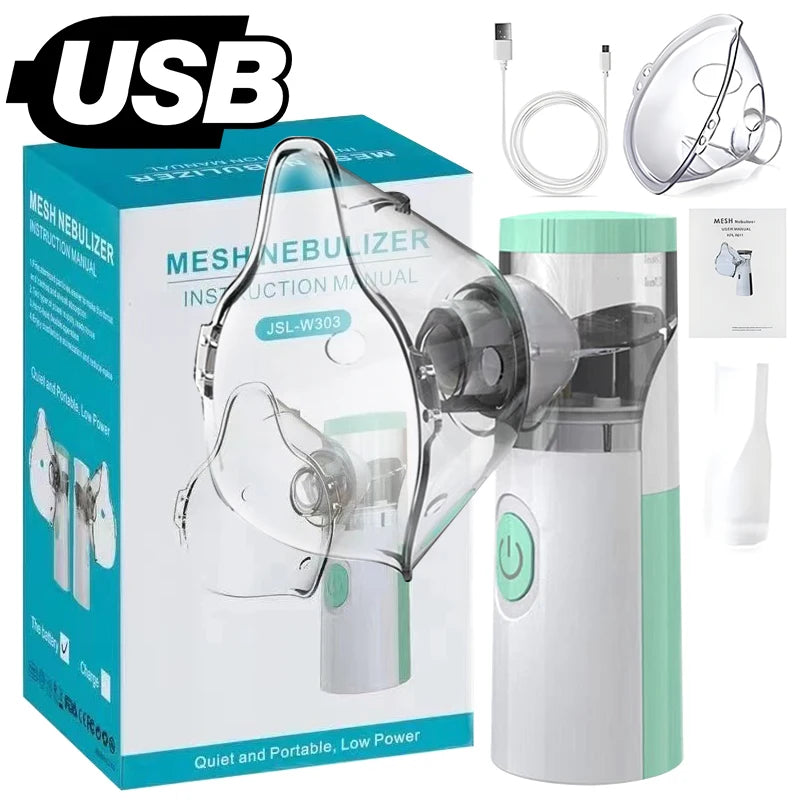 Medical Nebulizer Machine Asthma Inhaler Mini Handheld Automizer Children Adult Kid Steam Inhale Home Nebulizer Health Care