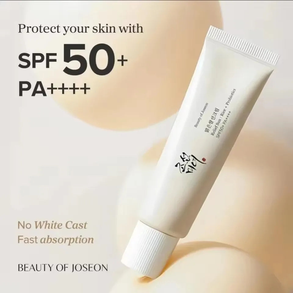 Beauty of Joseon SPF50+ Sunscreen Korean Rice Probiotic Solar Blocker Skin Cream Anti UV Sun Block Facial Mild Moisturizer 50ml