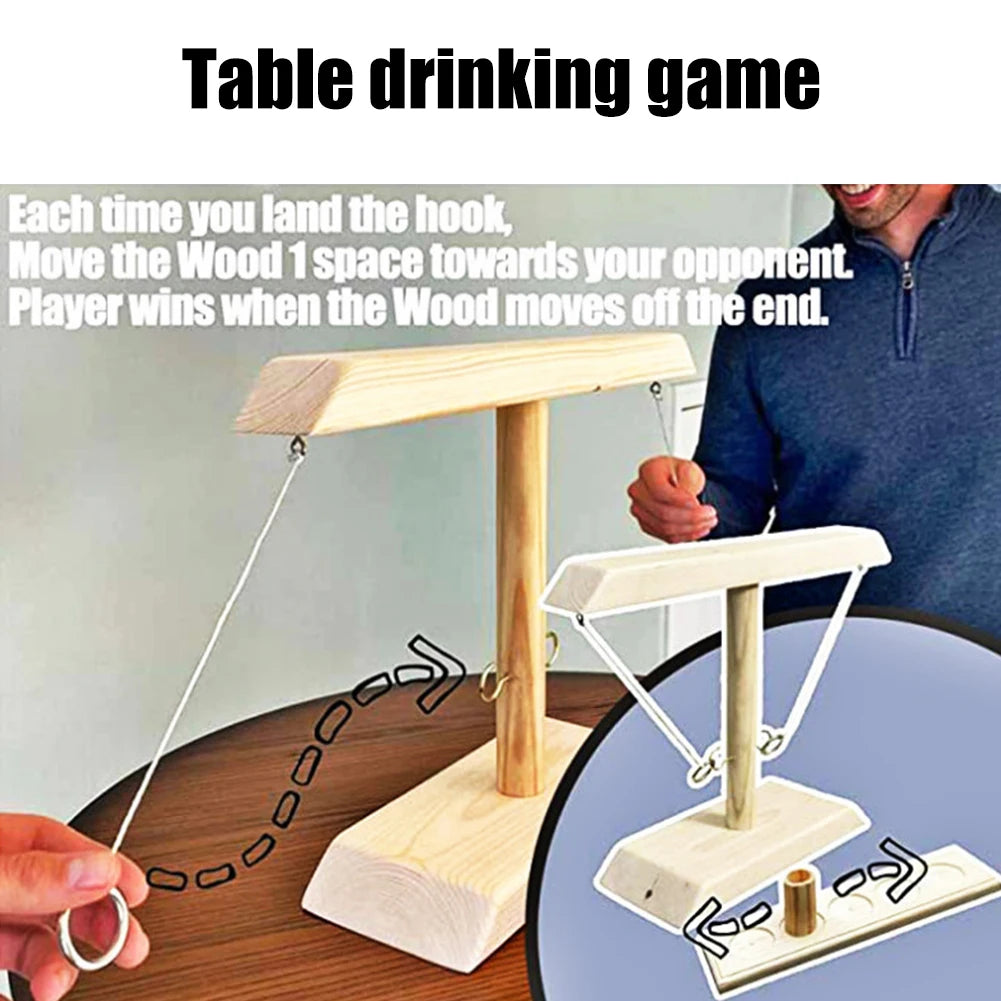 Family Party Toy Fast-paced Bar Drinking Ring Toss Game Adult Children Interactive Double Battle Throwing Home Board Game