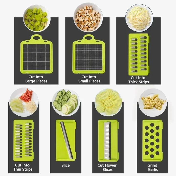 6 in 1 Multifunctional Vegetable Chopper Grate Food Handle