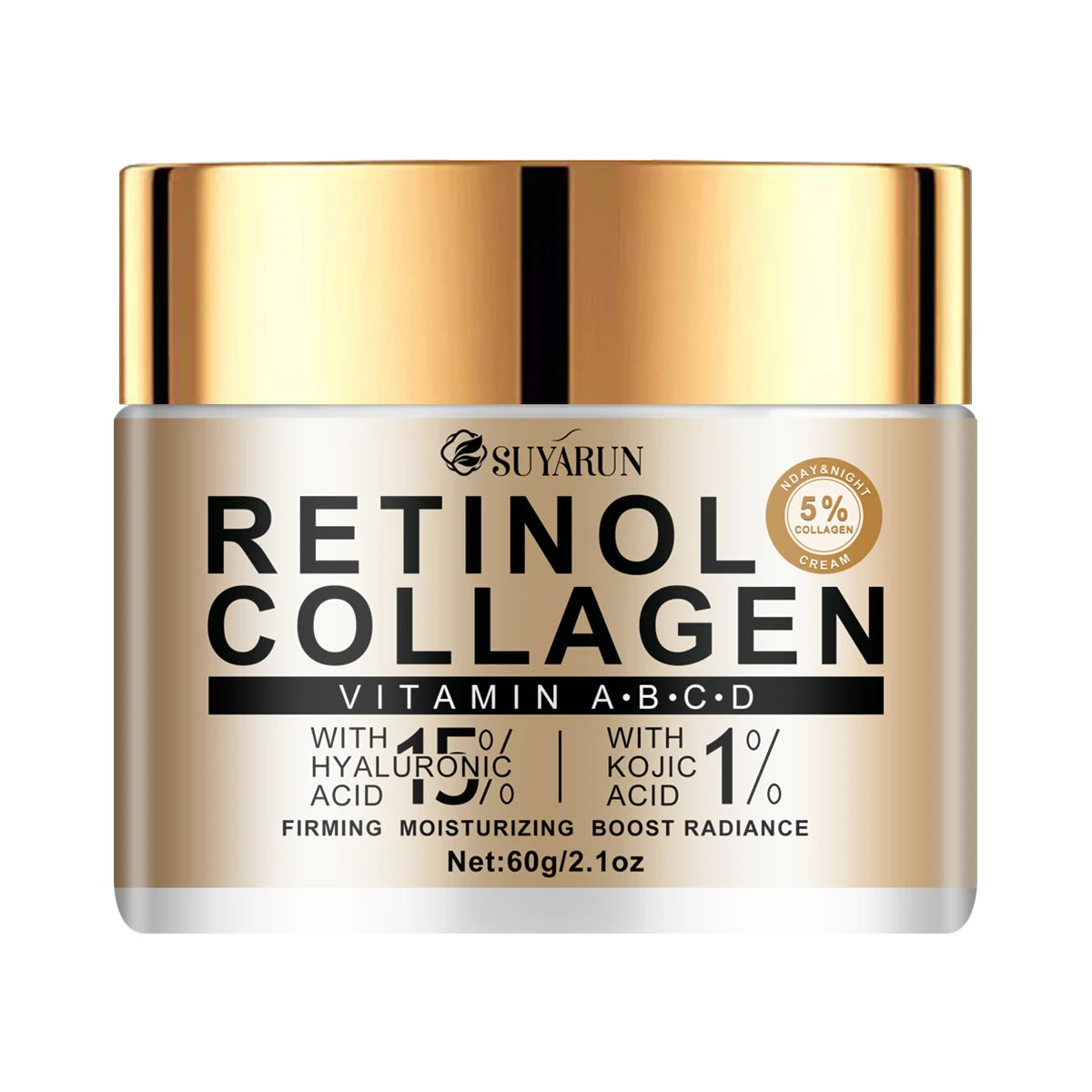 Collagen moisturizing cream with natural kojic acid and advanced hyaluronic acid, moisturizing and easy to absorb
