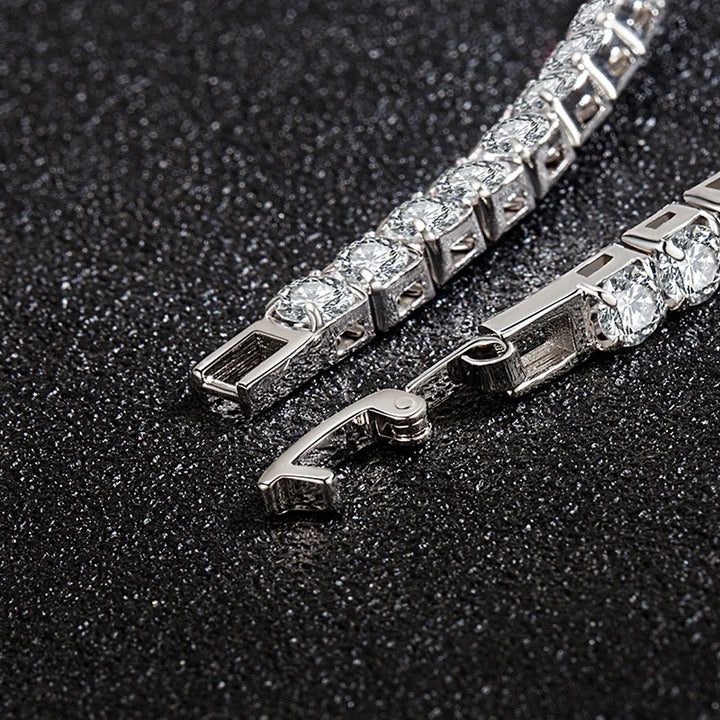 Luxury Hiphop Iced Out 4mm Cubic Zirconia Crystal Bracelets