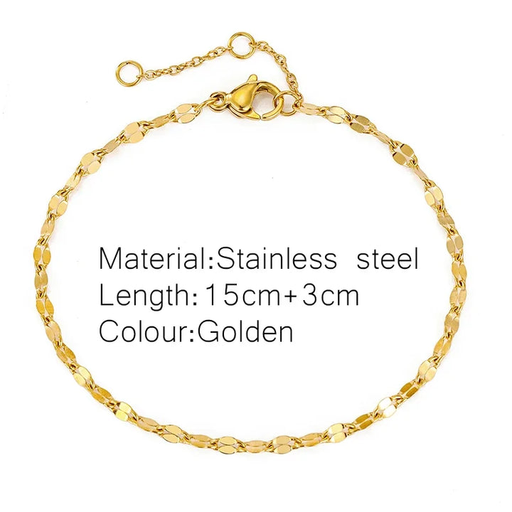 Gold Color Bracelet Stainless Steel Twist