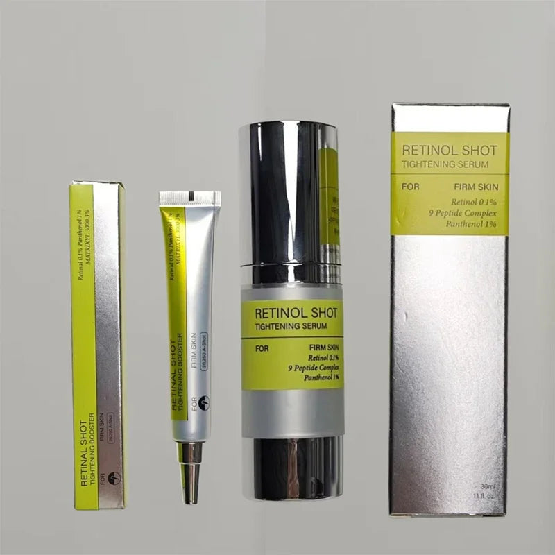 Korean Retinol Shot Eyes Tightening Moisturizing Booster Cream,Vitamin A Facial Skin Firming Lifting Care Serum,Reduce Fine Line