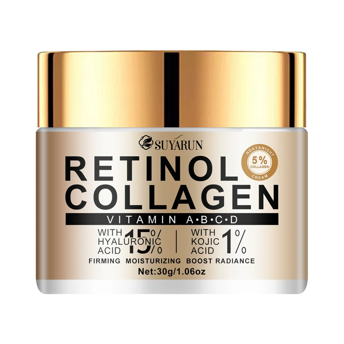 Collagen moisturizing cream with natural kojic acid and advanced hyaluronic acid, moisturizing and easy to absorb