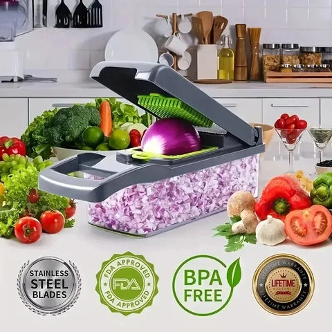 6 in 1 Multifunctional Vegetable Chopper Grate Food Handle
