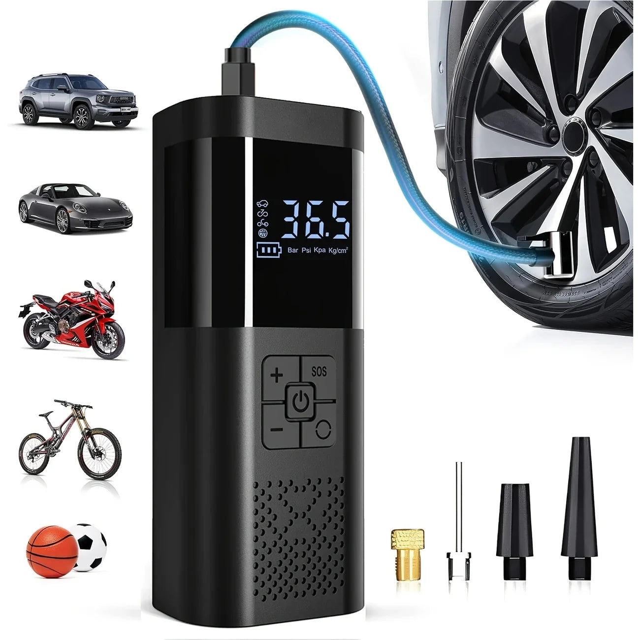 Kabelloser 150-PSI-Autokompressor