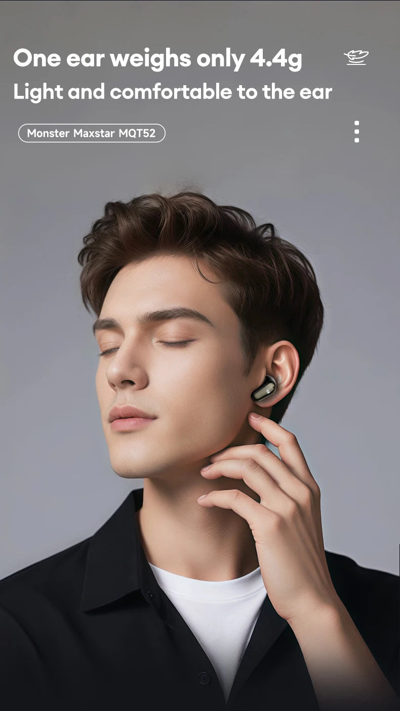Monster MQT52 TWS-Ohrhörer – Bluetooth 5.4 & Gaming-Modus