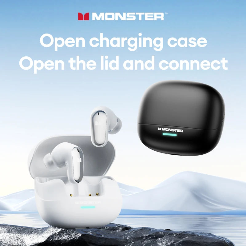 Monster MQT52 TWS-Ohrhörer – Bluetooth 5.4 & Gaming-Modus