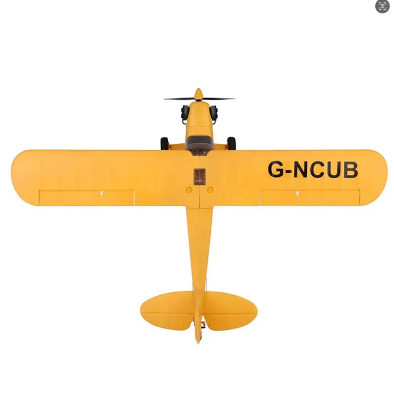 Parkten RC Plane RTF 2.4G Brushless Motor 3D/6G Remote Control Airplane Wltoys A160 Upgraded J3-CUB Yellow And RED Ready To Fly