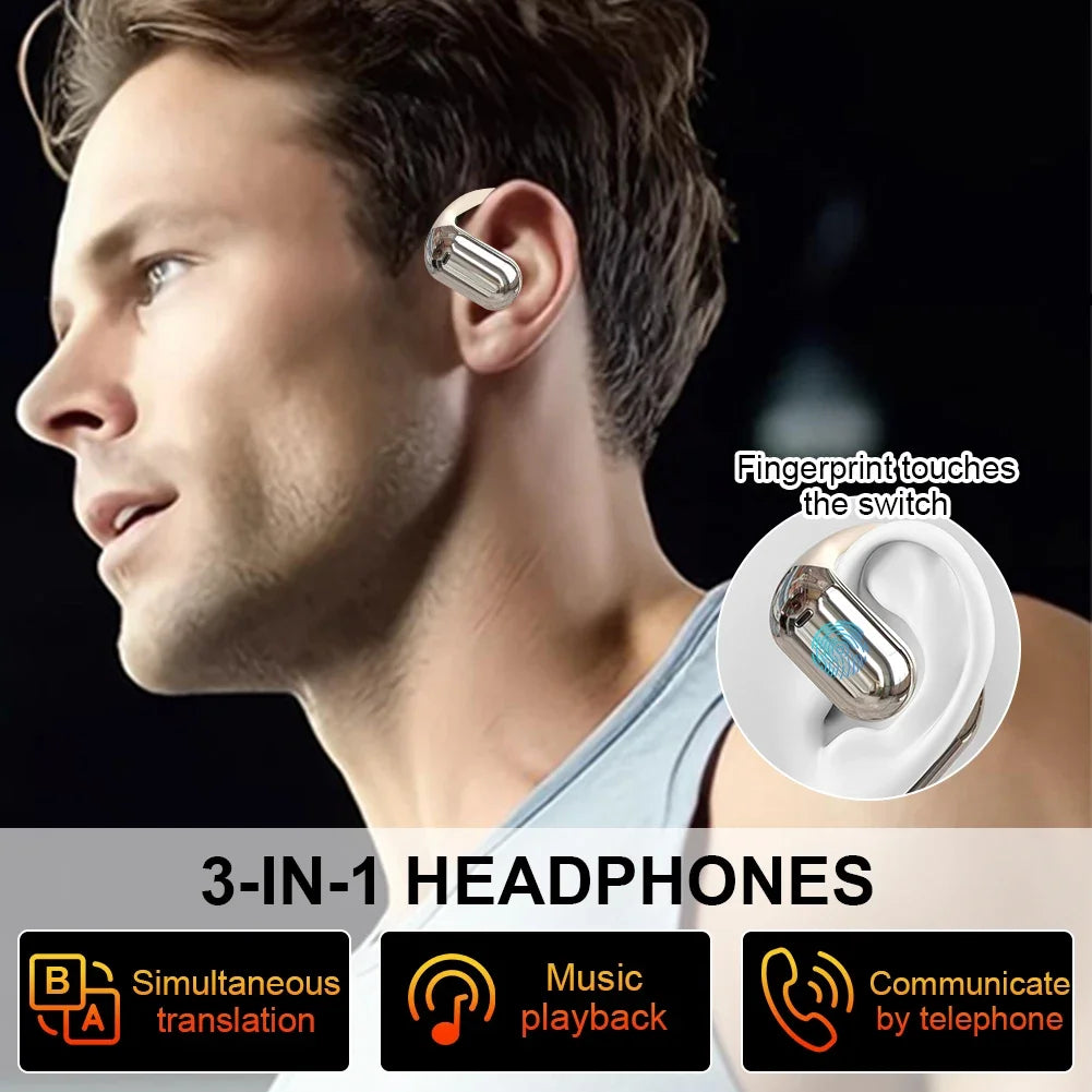 3-in-1 KI-Übersetzer-Ohrhörer – Echtzeitübersetzung & Bluetooth 5.3
