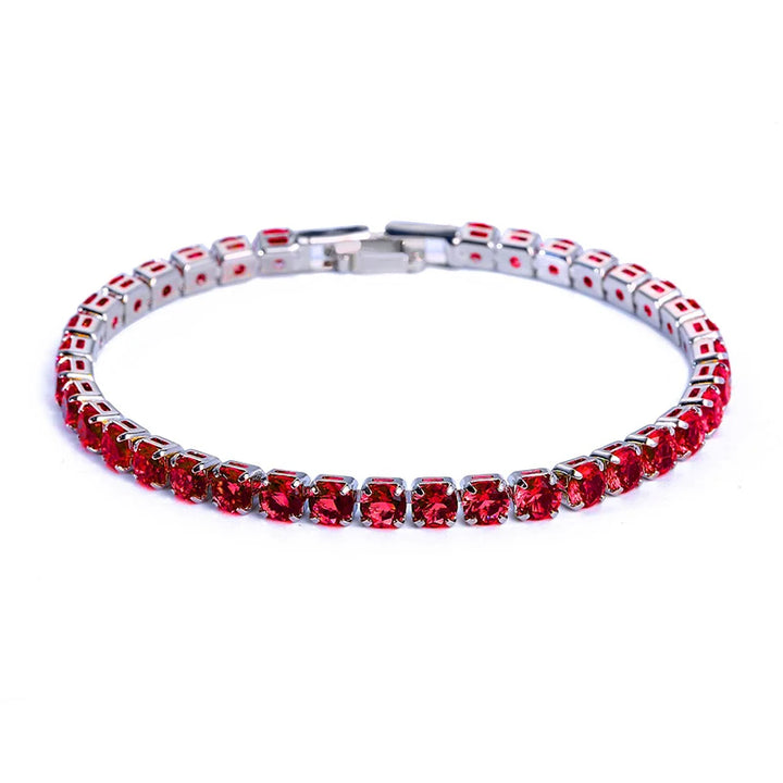 Luxury Hiphop Iced Out 4mm Cubic Zirconia Crystal Bracelets
