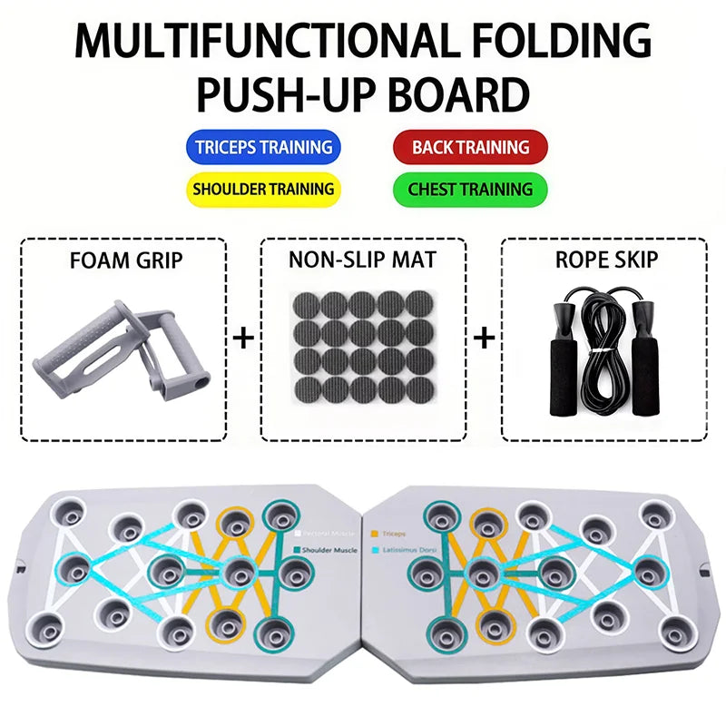 Faltbares Push-up-Board Trainingsset