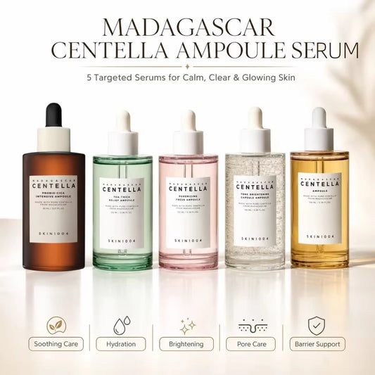 SKIN1004 Centella Ampoule Set 6 Types Korean Skincare for Sensitive Skin Soothing, Acne Pore Care Brightening & Barrier Repair