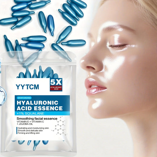 Hyaluronic Acid Deep Moisturizing Capsule Essence, Deep Moisturizing and Brightening Skin Essence (0.4g X 30 Capsules)/Bag - 1 B