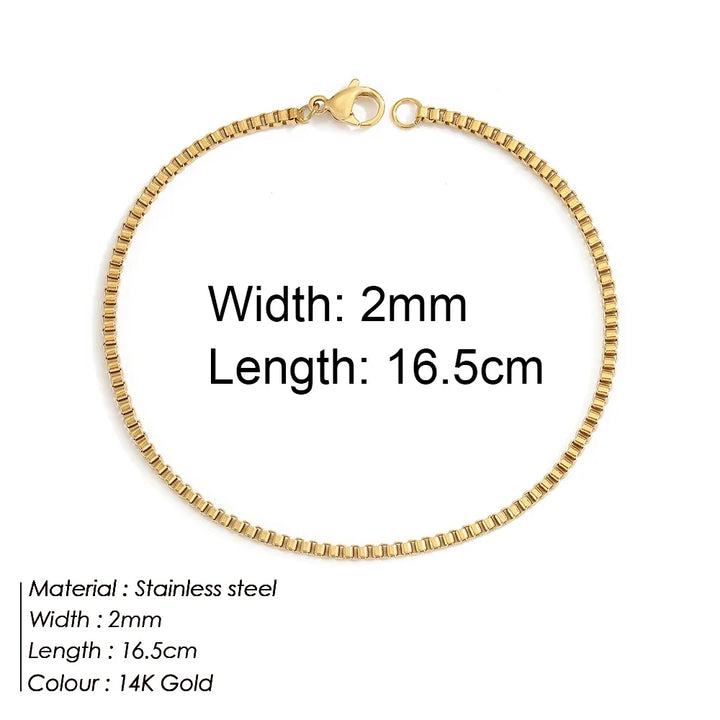 Gold Color Bracelet Stainless Steel Twist