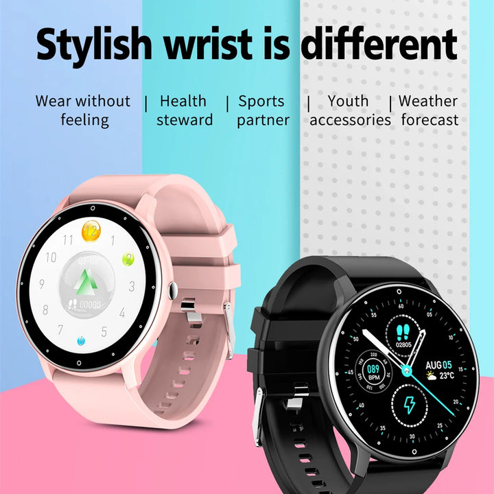 LIGE Smart Watch Women Men Full Touch Screen