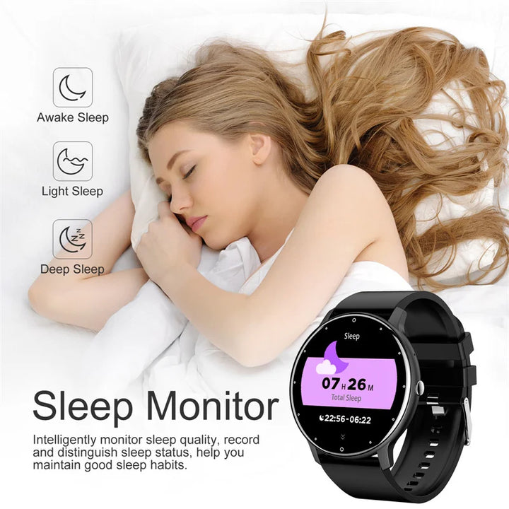 LIGE Smart Watch Women Men Full Touch Screen