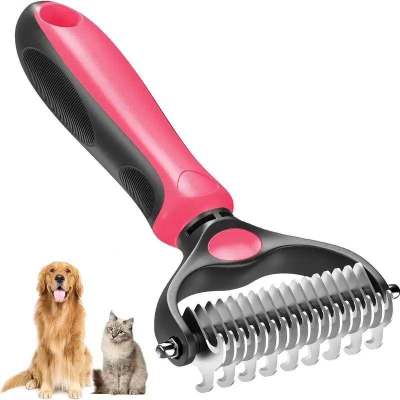 2-in-1 Fellpflegebürste für Hunde und Katzen