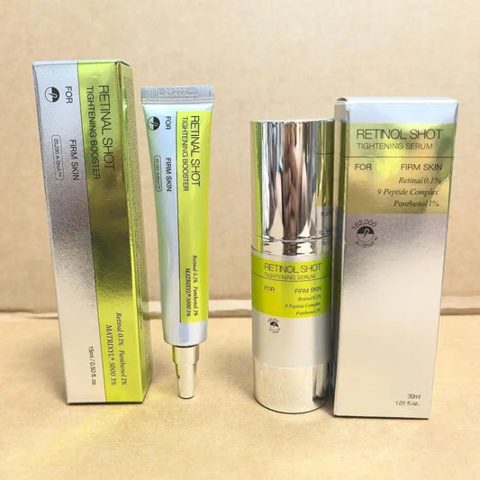 Korean Retinol Shot Eyes Tightening Moisturizing Booster Cream,Vitamin A Facial Skin Firming Lifting Care Serum,Reduce Fine Line