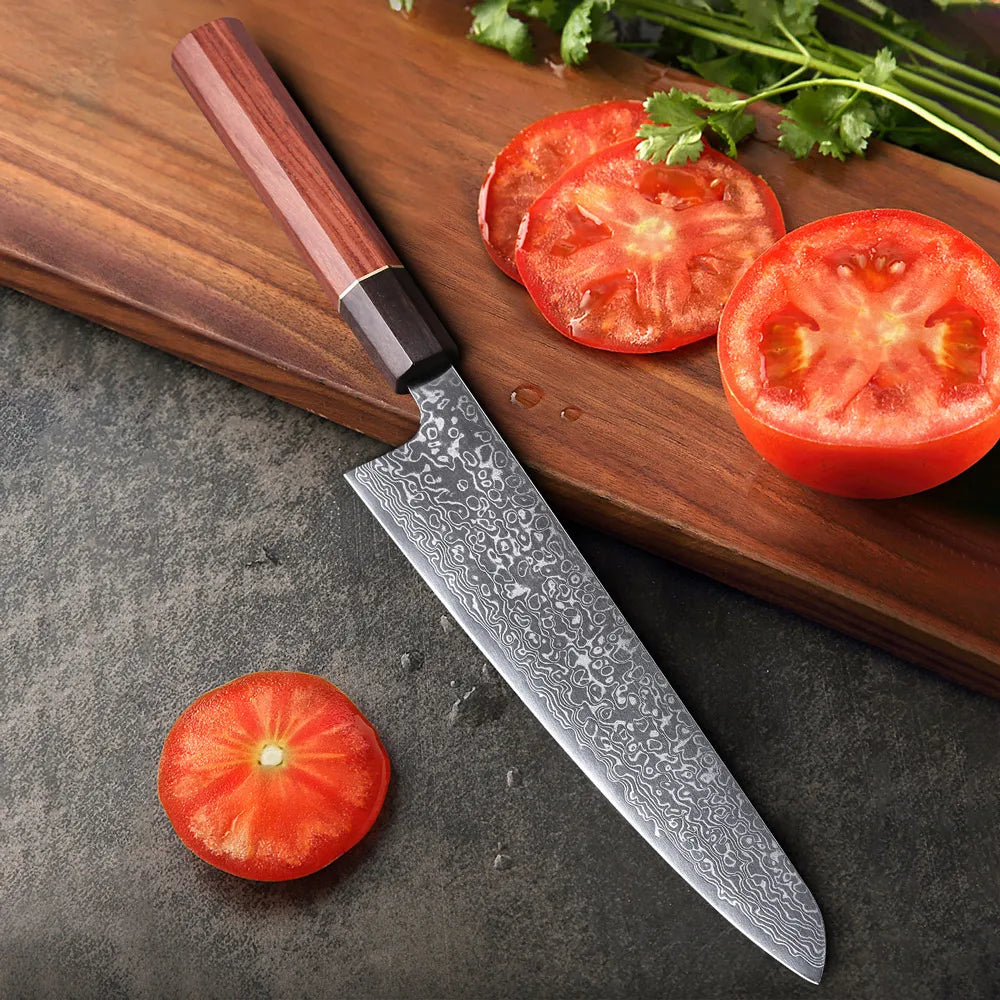 MOSTODOZO 8.2-inch Chef Knife Damascus Steel Professional Kitchen Knives Meat Slicing Cleaver Japanese Handmade Cooking Tools