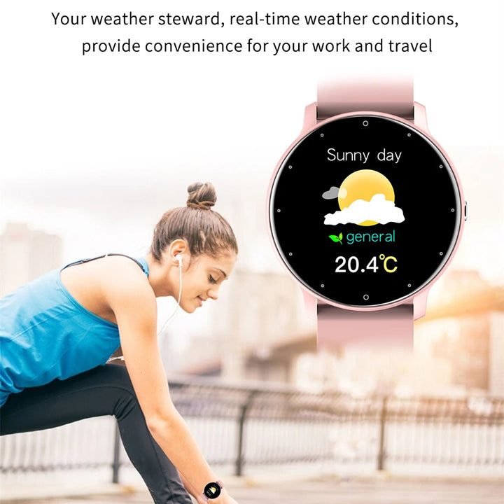 LIGE Smart Watch Women Men Full Touch Screen