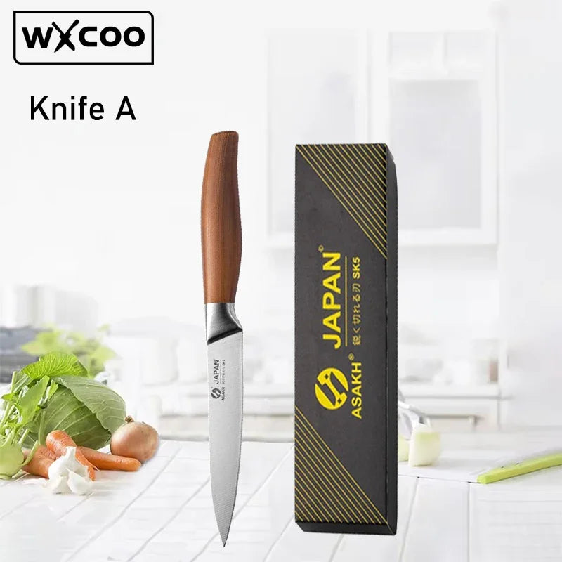 VLEO Japanese Professional Chef Knife Stainless Steel Chopping Meat Cleaver Fruit Peeling Slicing Boning Knife Kitchen Tool