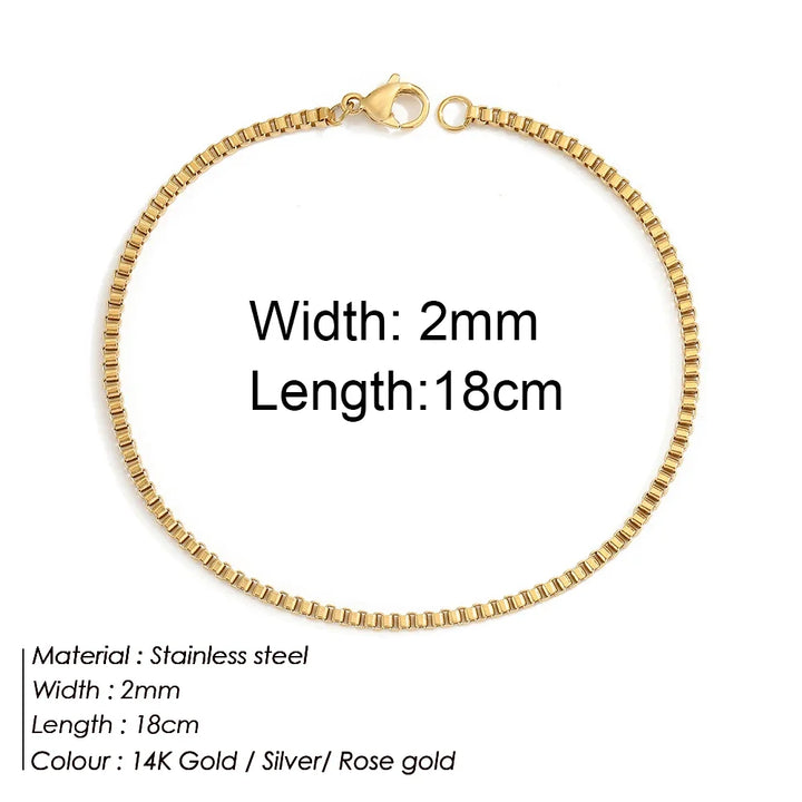 Gold Color Bracelet Stainless Steel Twist