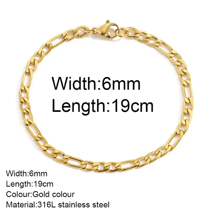Gold Color Bracelet Stainless Steel Twist