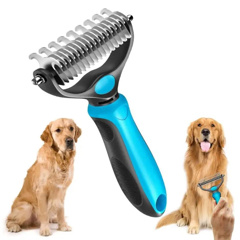 2-in-1 Fellpflegebürste für Hunde und Katzen