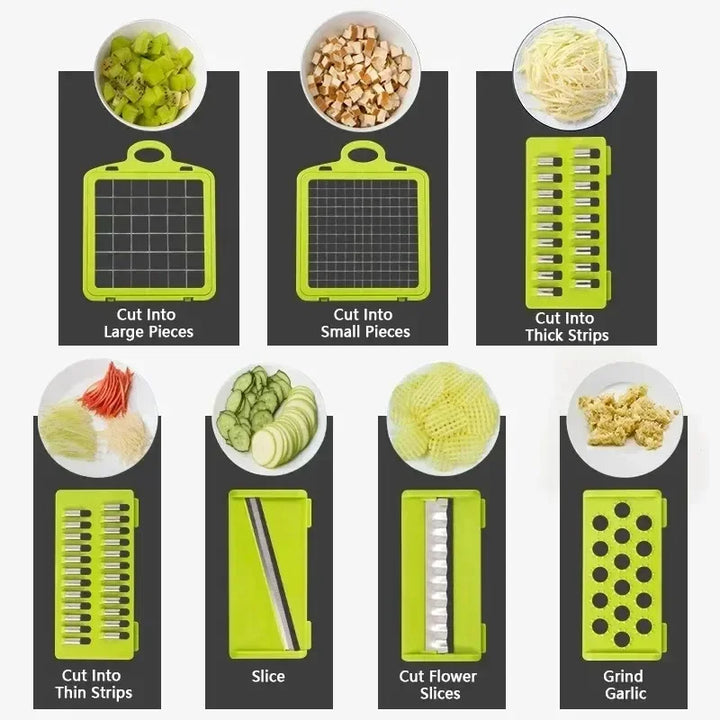6 in 1 Multifunctional Vegetable Chopper Grate Food Handle