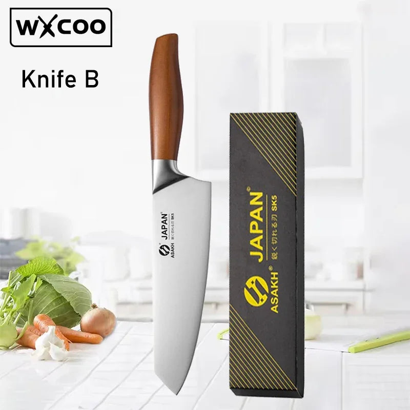 VLEO Japanese Professional Chef Knife Stainless Steel Chopping Meat Cleaver Fruit Peeling Slicing Boning Knife Kitchen Tool