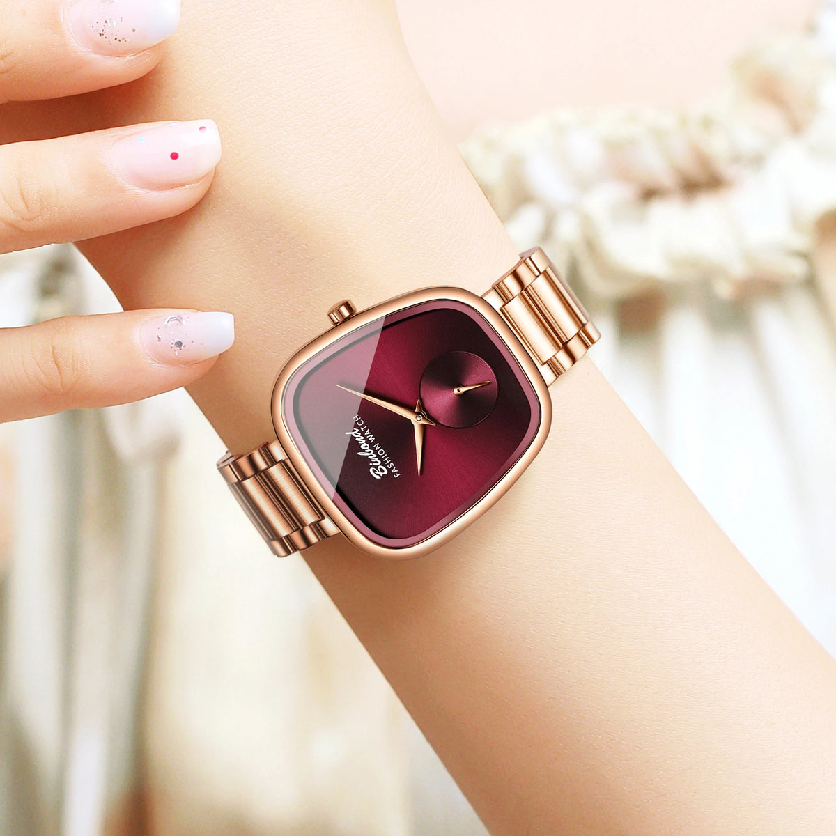 BINBOND Simple Quartz Watches For Women Luxury Precise Luminous Waterproof Elegant Women's Watch Casual Sturdy Stainless Reloj