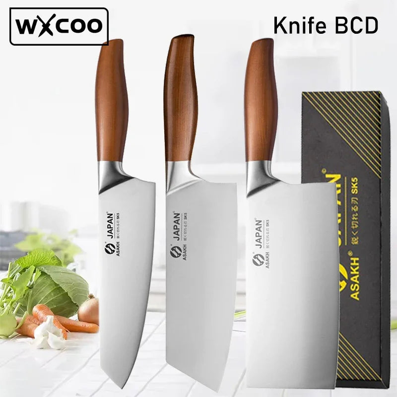 VLEO Japanese Professional Chef Knife Stainless Steel Chopping Meat Cleaver Fruit Peeling Slicing Boning Knife Kitchen Tool