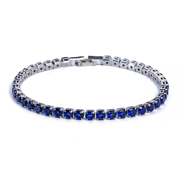 Luxury Hiphop Iced Out 4mm Cubic Zirconia Crystal Bracelets