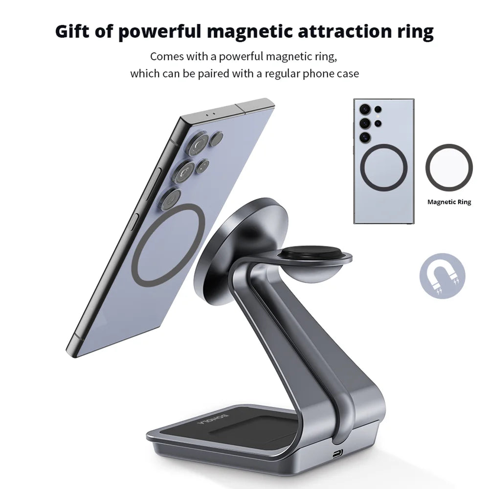3-in-1 Wireless-Ladestation für Samsung Galaxy – bis 15 W
