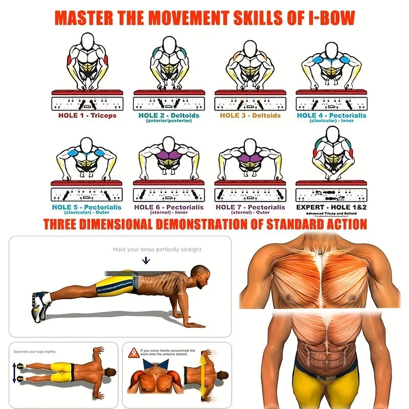 Faltbares Push-up-Board Trainingsset