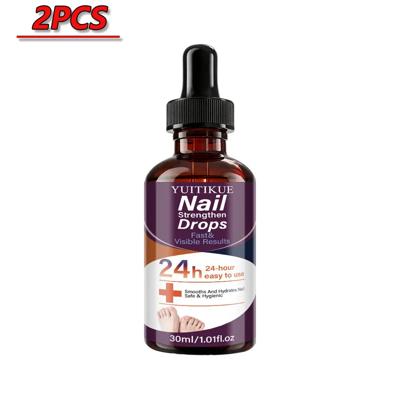 YUITIKUE Nail Strengthen Drops 24H Fast Repair Nourishing Treatment for Damaged Brittle Nails Care