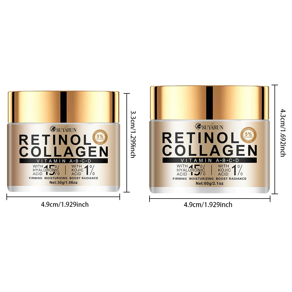 Collagen moisturizing cream with natural kojic acid and advanced hyaluronic acid, moisturizing and easy to absorb